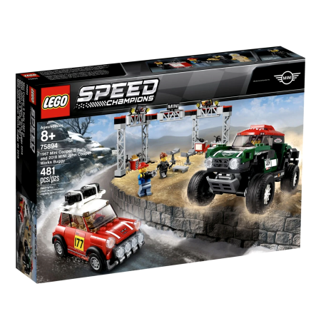 LEGO Speed Champions 75894 - 1967 Mini Cooper S Rally oraz 2018 MINI John Cooper Works Buggy